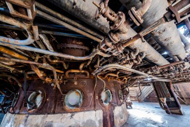 Landschaftspark, eski bir çelik fabrikası Duisburg, Batı Almanya 'da halka açık bir parka dönüştürüldü.