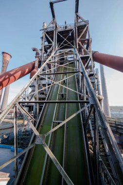 Landschaftspark, eski bir çelik fabrikası Duisburg, Batı Almanya 'da halka açık bir parka dönüştürüldü.