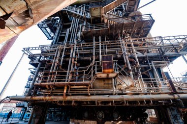 Landschaftspark, eski bir çelik fabrikası Duisburg, Batı Almanya 'da halka açık bir parka dönüştürüldü.