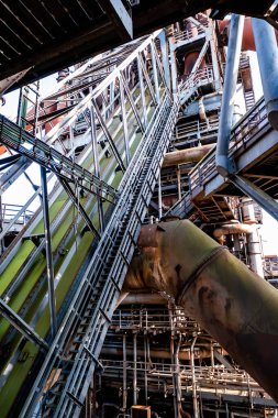 Landschaftspark, eski bir çelik fabrikası Duisburg, Batı Almanya 'da halka açık bir parka dönüştürüldü.