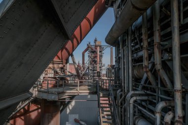 Landschaftspark, eski bir çelik fabrikası Duisburg, Batı Almanya 'da halka açık bir parka dönüştürüldü.