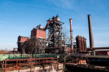 Landschaftspark, eski bir çelik fabrikası Duisburg, Batı Almanya 'da halka açık bir parka dönüştürüldü.