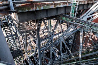 Landschaftspark, eski bir çelik fabrikası Duisburg, Batı Almanya 'da halka açık bir parka dönüştürüldü.