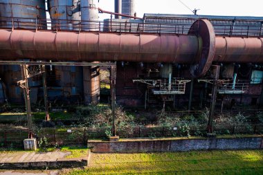 Landschaftspark, eski bir çelik fabrikası Duisburg, Batı Almanya 'da halka açık bir parka dönüştürüldü.