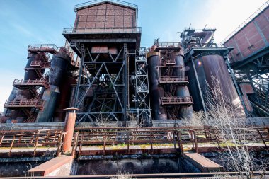 Landschaftspark, eski bir çelik fabrikası Duisburg, Batı Almanya 'da halka açık bir parka dönüştürüldü.