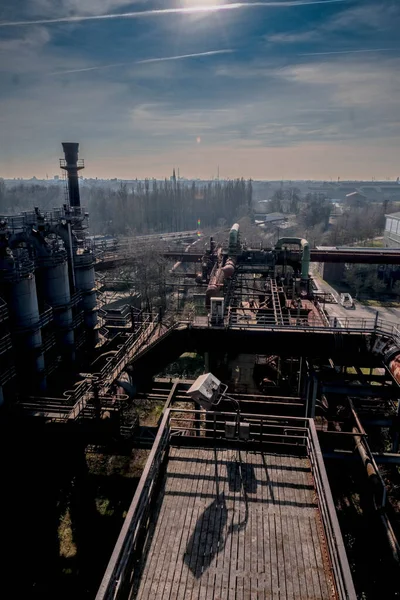 Landschaftspark Eski Bir Çelik Fabrikası Duisburg Batı Almanya Halka Açık — Stok fotoğraf
