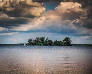 Hollanda 'daki Veluwemeer Gölü