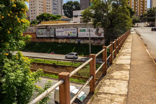 Detalj Viadukten Över Del Marginal Botafogo Ett Viktigt Flöde Stadens — Stockfoto