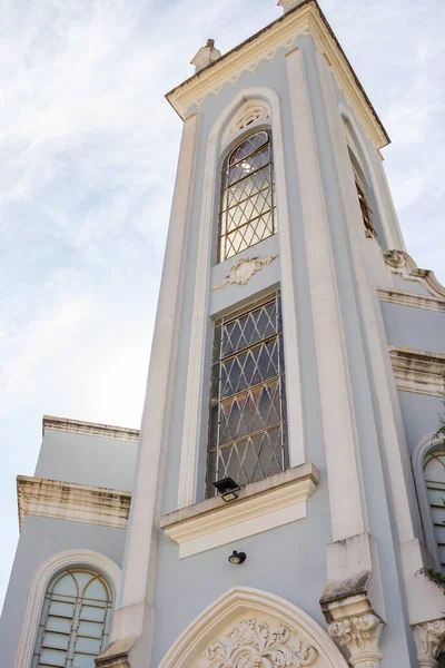 Detalhe Topo Igreja Cristã Evangélica Dia Claro Ensolarado Cidade Goiânia — Fotografia de Stock