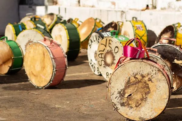 Bubny Používané Při Průvodu Congadas Goiania — Stock fotografie