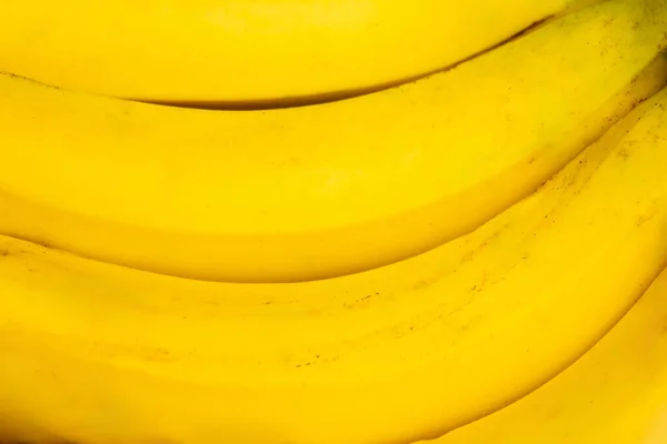 Szczegóły Bandy Dojrzałych Żółtych Bananów Bliska — Zdjęcie stockowe