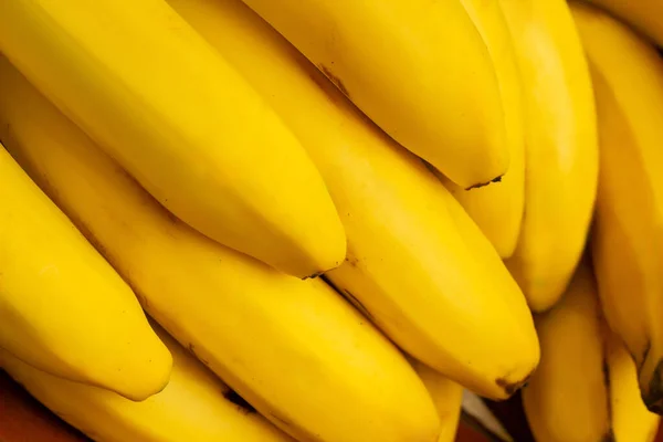 Détail Gros Plan Quelques Bananes — Photo