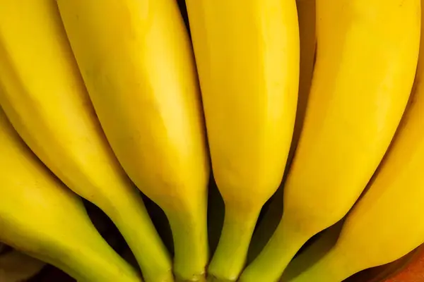 Κοντινές Λεπτομέρειες Για Μερικές Μπανάνες Εικόνα Αρχείου