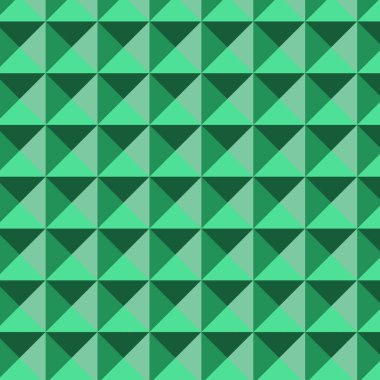  Arkaplan için geometrik baskı, yeşilin tonlarında üçgenler.