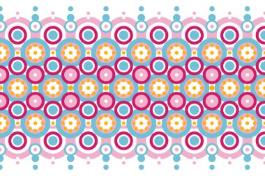 Dairesel şekilli ve rengarenk baskı için tasarlandı. Geometrik şekilli yazdır.