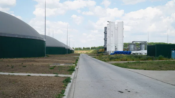 Biogas Moderna Bio Comlex Energie Rinnovabili Biomassa Innovativo Impianto Biogas — Foto Stock