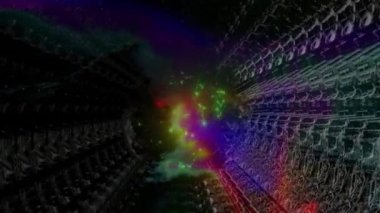 Abstract psychedelic background landscape compilation