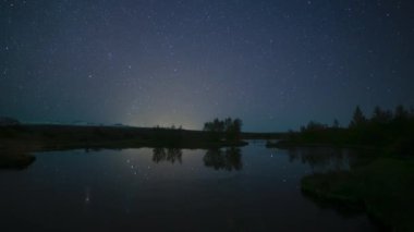 Aurora borealis landscapes in Iceland