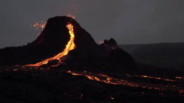 Volcanic eruption in Geldingadal Iceland 2021