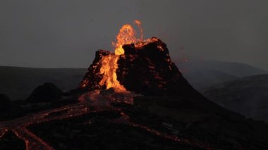 Volcanic eruption in Geldingadal Iceland 2021