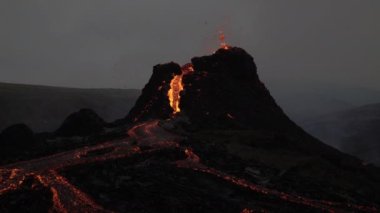 Volcanic eruption in Geldingadal Iceland 2021