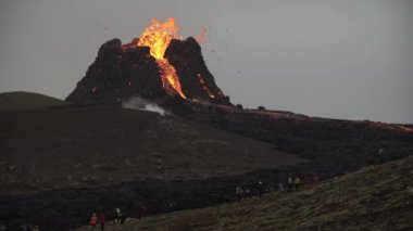 Volcanic eruption in Geldingadal Iceland 2021