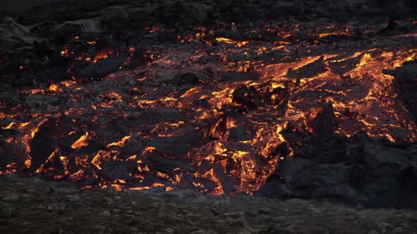 Volcanic Eruption Geldingadal Iceland 2021 — Vídeo de Stock