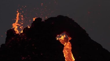 Volcanic eruption in Geldingadal Iceland 2021