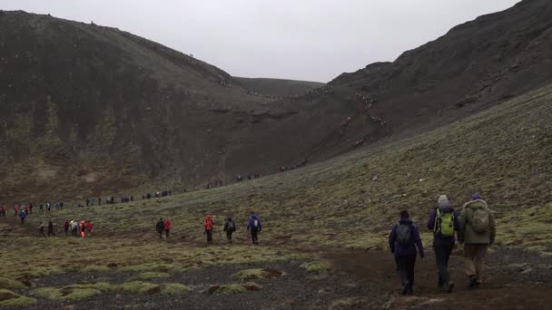 Volcanic Eruption Geldingadal Iceland 2021 — Vídeo de stock