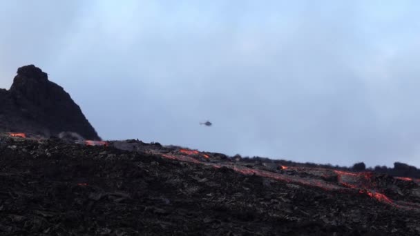 Volcanic Eruption Geldingadal Iceland 2021 — Vídeo de Stock