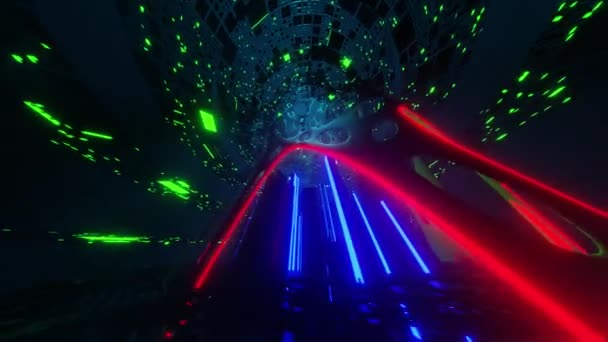 3D科幻动画 外星反乌托邦无缝回路 — 图库视频影像