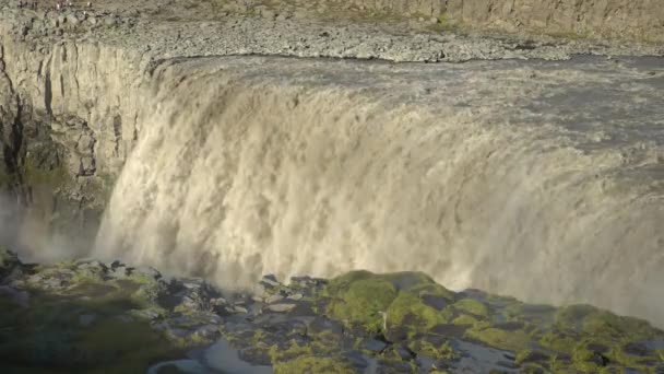 Nejmocnější Vodopád Evropě Dettifoss Island — Stock video