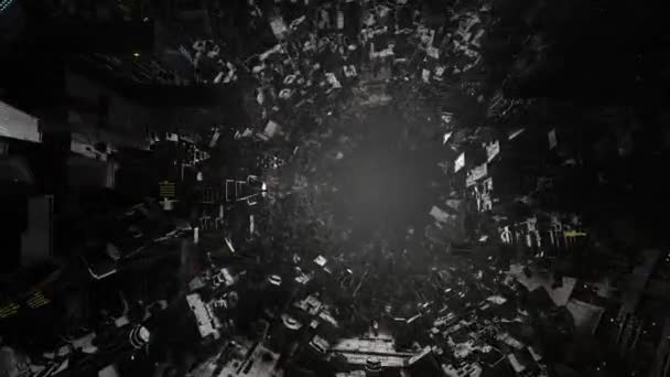 Animation Abstraite Science Fiction Dystopie Mondes Étrangers — Video