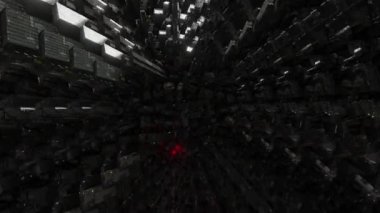 3D soyut animasyon bilim kurgu distopya uzaylı dünyaları