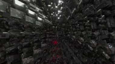 3D soyut animasyon bilim kurgu distopya uzaylı dünyaları