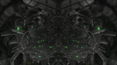 3D soyut animasyon bilim kurgu distopya uzaylı dünyaları