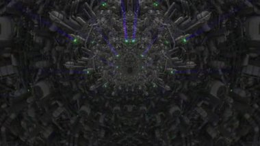 3D soyut animasyon bilim kurgu distopya uzaylı dünyaları