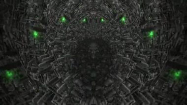 3D soyut animasyon bilim kurgu distopya uzaylı dünyaları