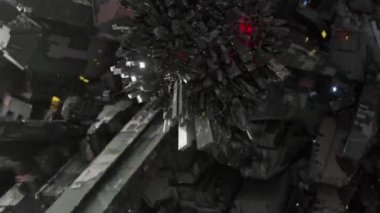 3D soyut animasyon bilim kurgu distopya uzaylı dünyaları