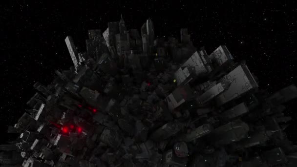 Abstraktní Animace Sci Dystopie Cizí Světy — Stock video