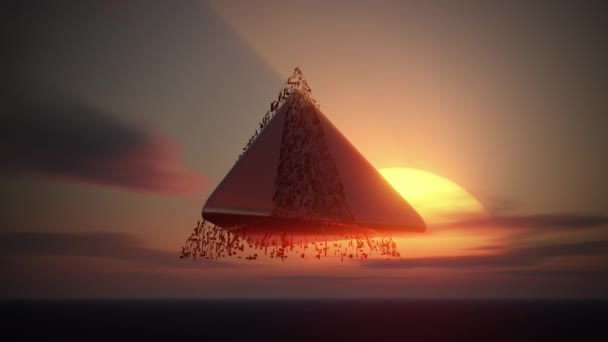 Abstrakt Animation Sci Dystopi Främmande Världar — Stockvideo