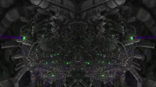 3D抽象アニメーション Sci Dystopia Alian World — ストック動画
