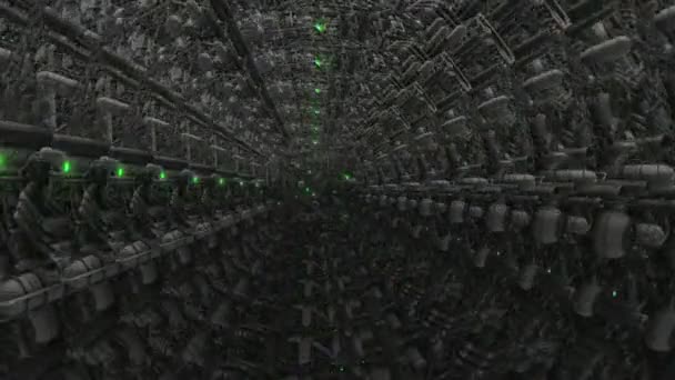 Abstrakti Animaatio Scifi Dystopia Ulkomaalainen Maailmoja — kuvapankkivideo