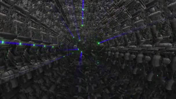 3D抽象动画科幻反乌托邦外星世界 — 图库视频影像