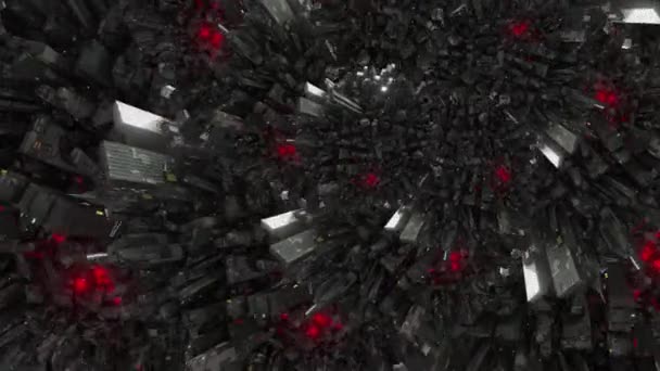 Abstrakcyjna Animacja Sci Dystopia Obce Światy — Wideo stockowe