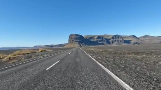 Пов Їздить Ісландській Сільській Місцевості — стокове відео