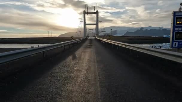 アイスランドの田舎を走るハメ撮り — ストック動画