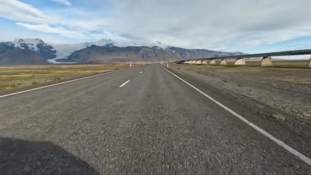 Пов Їздить Ісландській Сільській Місцевості — стокове відео