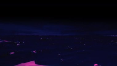 İzlanda insansız hava aracı görüntülerinden yapılan soyut psikedelik manzaralar