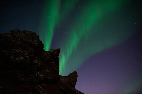 아이슬란드에서 촬영된 오로라 — 스톡 사진